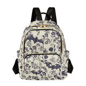 Fashion Backpack Purse Casual Lhtweht Travel Shoulder Bag Goth Bats :D
